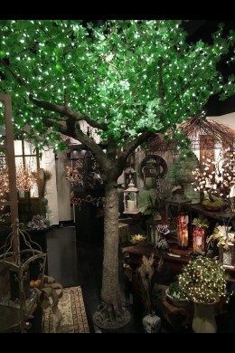 2600 LIGHT 14' GREEN LEAF MAPLE TREE, WARM WHITE LEDS [391296}*AVAILABLE IN ALL SIZES SPECIAL ORDER